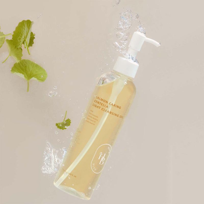 HEVE BLUE Легкое очищающее масло с центеллой лососевой, 250 мл