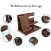 Wooden Bedside Phone Organizier Watches Jewelry Glasses Holder Wallet Stand Multifunction Desk Display Storage Racks