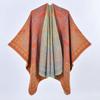 New Retro Cashew Flower Large Shawl Autumn and Winter Women's Imitation Cashmere Thickened Warm Scarf Cape