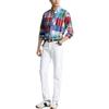 Polo Ralph Lauren SS22 Oxford Cloth Color Block Striped Plaid Shirt Men shirts Red MNPOWOV16821-961