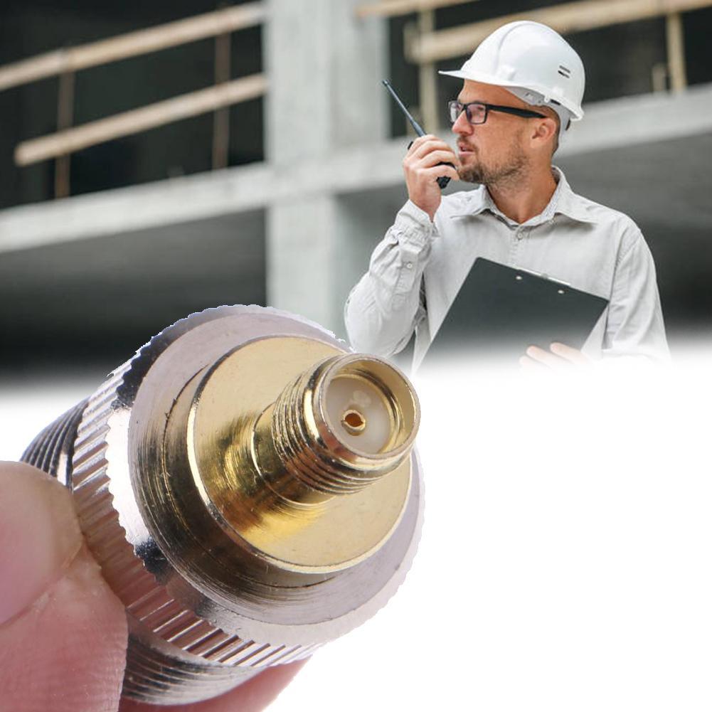 1/2/5 шт. Коаксиальный адаптер антенны для рации, разъем SMA «мама» на разъем SO239 «мама» для UHF-диапазона, кабельный соединитель SO-239 для антенны UV-5R