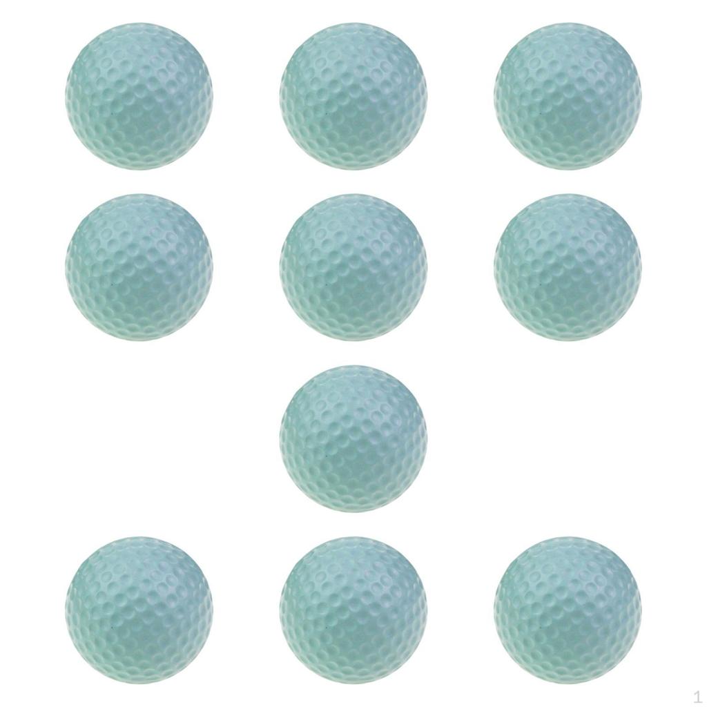 10 шт. мячей для гольфа диаметром 4,2 см, портативные, легкие, реалистичные, для тренировок