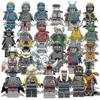 24 шт./набор Ninjago Строительные Мини-Блоки Фигурки Пазл Кукла-Действие Минифигурки Игрушки Декор для Рабочего Стола Подарки
