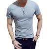 Slim Fit T-Shirt for Men Short Sleeve V Neck T-Shirt Casual Summer Classic Basic Tee Top