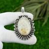 Sterling Silver Fossil Coral Stone Daughter Ethnic Handcrafted Bezel New Pendant