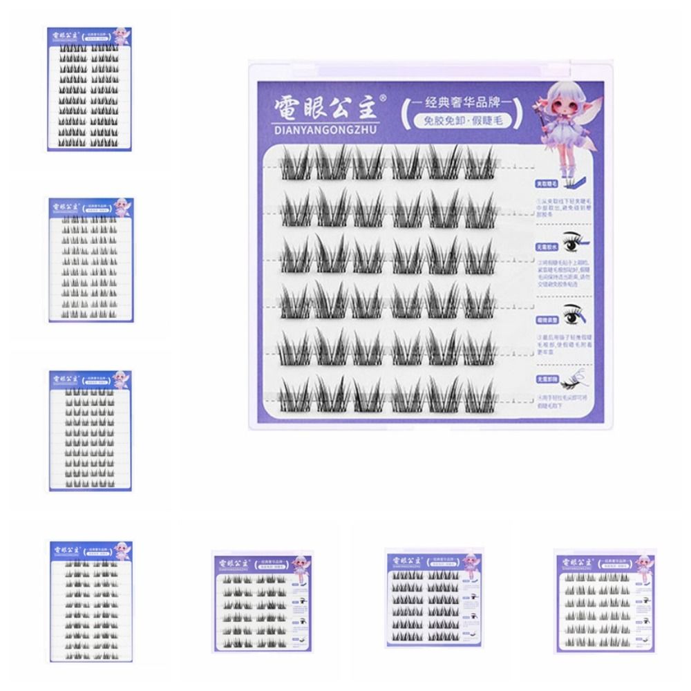 Густые накладные ресницы без клея, долговечные, сегментированные, пучки ресниц для женщин и девочек