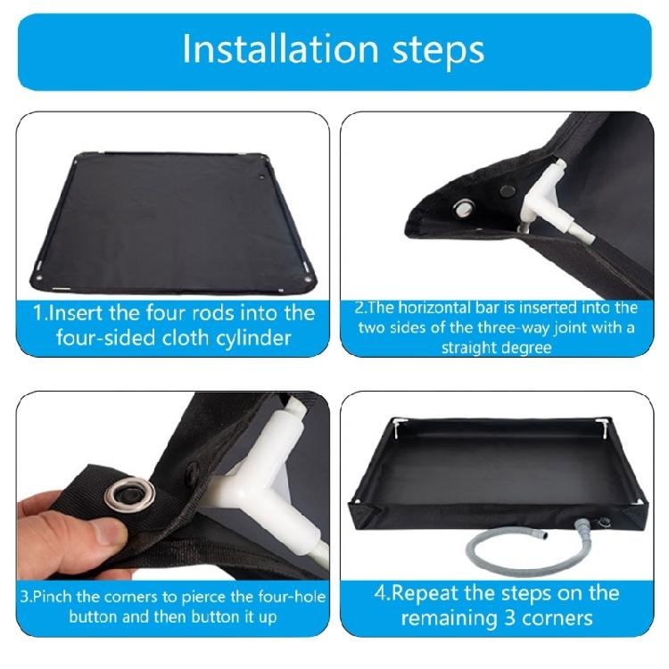 Быстросохнущая складная душевая база Тяжелый тип Душевая ванна со сливным шлангом для душа на открытом воздухе Походное снаряжение