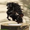 Acrylic Horse Table Sign 2D Flat Black Horse Shaped Decoration Sign Home Living Room Bedroom Tabletop Ornament Horse Lover Gift