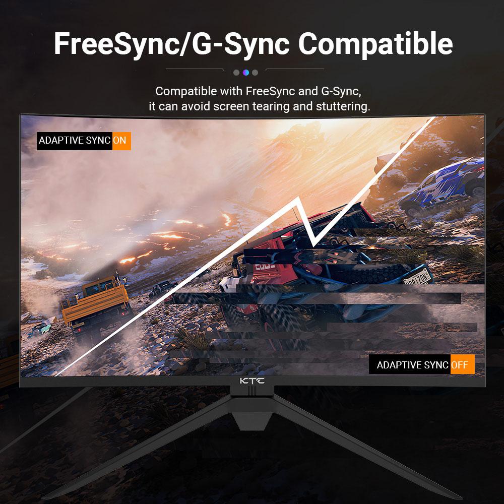 KTC H32S17 Игровой монитор 32 дюйма, 2560x1440, QHD, 170 Гц, HVA, изогнутый, 1500R