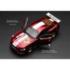 Масштаб 1/42 2018 Ford Mustang GT Super Racing в сборе, игрушечный автомобиль из сплава, литая под давлением металлическая коллекция, подарочные игрушки с коробкой
