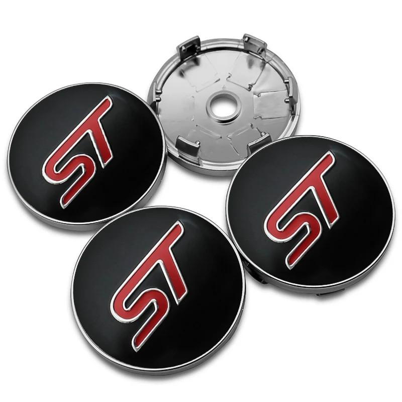 4PCS 56/60mm Car Wheel Center Hub Caps Tire Hubcap Rim Covers Emblem Stickers For Ford Focus Mk2 Mk3 Ranger Mondeo Mustang Kuga