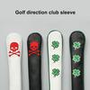 Держатель стержня-индикатора для гольфа, 3D-вышивка, четырехлистный клевер, учебное пособие, чехол для выравнивания клюшки для гольфа, принадлежности для гольфа