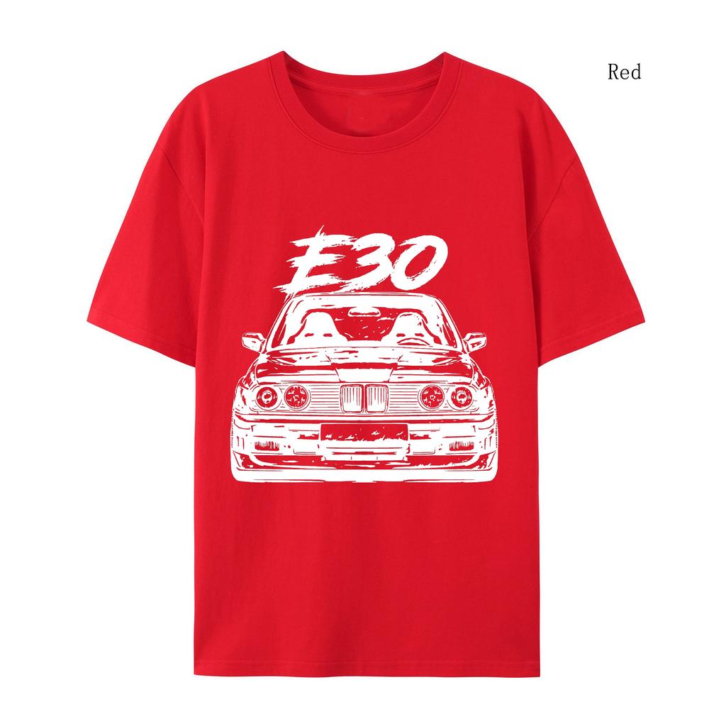 Женская футболка с изображением автомобиля E30 Весна Осень Женская футболка с изображением автомобиля E30 Топы Эстетическая одежда Модная женская футболка с изображением автомобиля E30