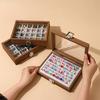 Black Walnut Grain Dust Resistant with Lid Jewelry Case Bracelet Ring Stud Earring Necklace Box Jewelry Storage Box