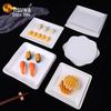 Wuhe White Melamine Square Plate