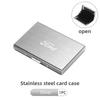 EFOS1 Aluminum Driver License Box Men Wallet Credit Card Case Purse For Ford Focus mk2 mk3 mk4 Fiesta Ranger Mondeo S-MAX Kuga