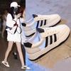 Lightweight and Breathable Little White Shoes Women's Versatile Spring and Autumn Flat Bottom Popular Student Leisure Sports Soft Baseplate Shoes