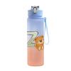 750ml Cartoon Letter Printed Lovely A-Z Water Cup Portable Children Plastic Cartoon Outdoor Sport Large Capacity Water Bottle