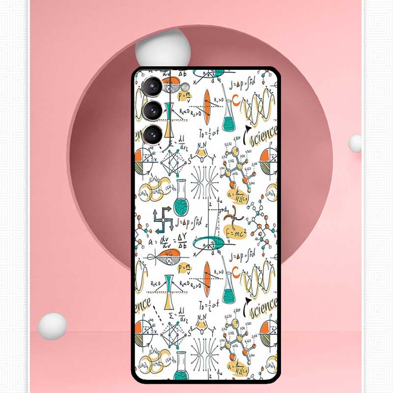 Biology Chemistry Case For Samsung Galaxy S24 S23 Ultra S22 S20 FE S21 FE Note 10 20 S8 S9 S10 Plus Cover