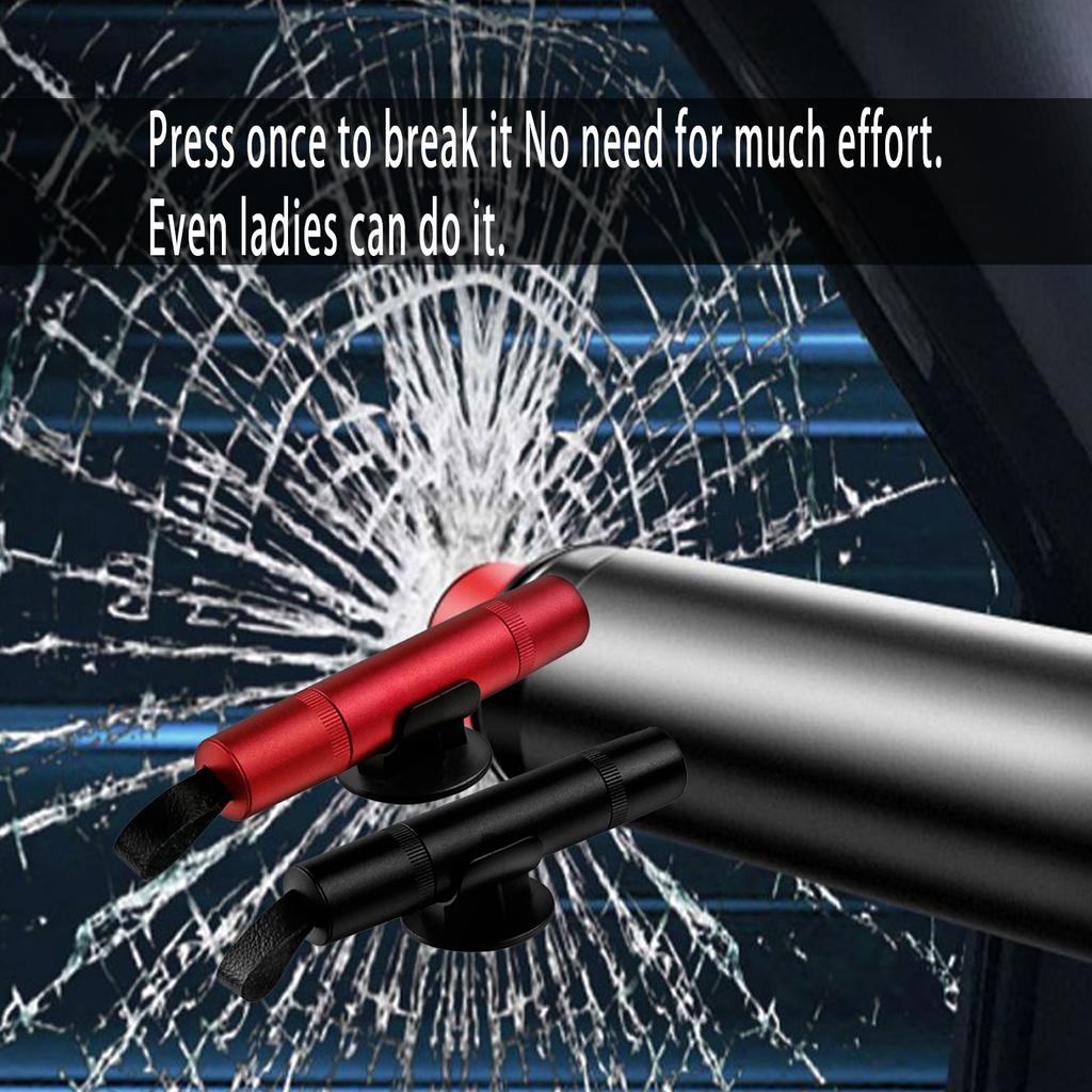 Инструмент для аварийного выхода Автомобильный молоток безопасности с головкой из углеродистой стали и эргономичной рукояткой, подходит для быстрого разбивания окон