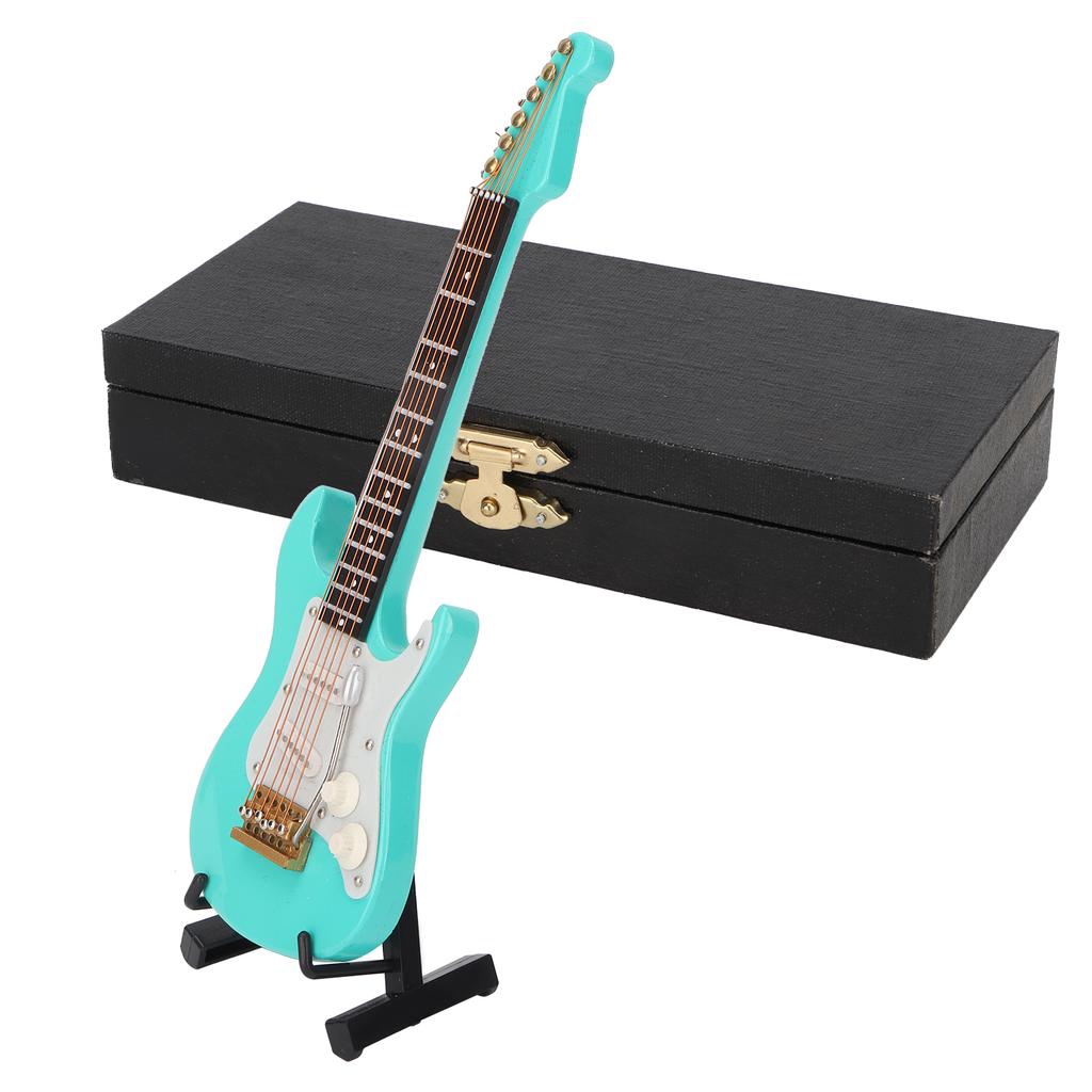 Mini Guitar Replica Miniature Guitar Musical Instrument Model Home Office DecorationS