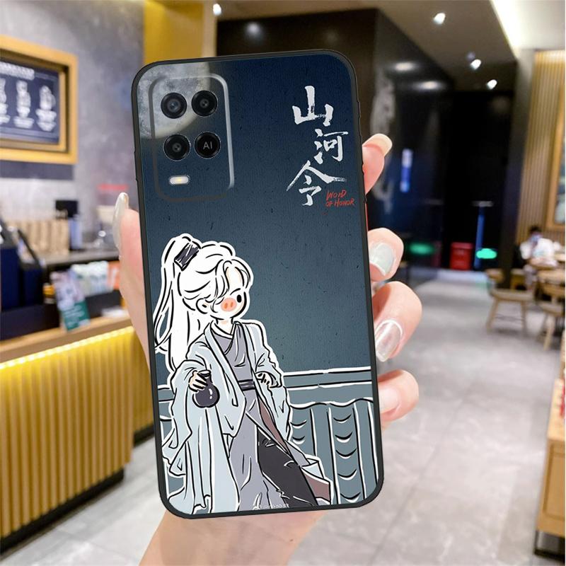 СЛОВО ЧЕСТИ Shan He Ling мультяшный Чехол Для Oppo A5 Pro A15 A17 A57 A77 A60 A80 A40 A18 A38 A58 A78 A98 A96 A76 A16 A94 A74 A54
