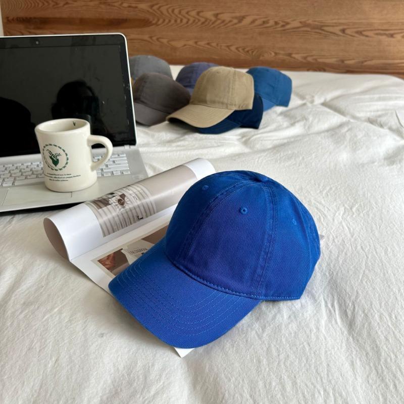 Hat Female Simple Solid Color Casual Versatile Soft Top Baseball Cap Couple Baseball Cap Male Face Small Cap