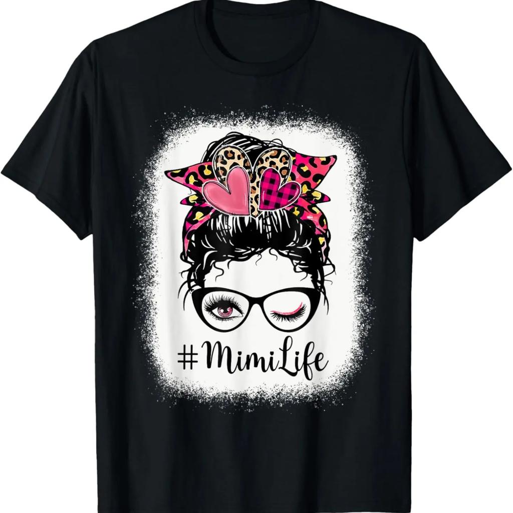 Небрежный пучок MIMI Life Отбеленная футболка MIMILife на День матери