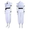 Anime spell back to war cos suit two-sided Nuo white kung fu suit, comics cosplay cosplay costume