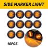 Marker Lights 34" LED Truck Trailer Round Clearance Side Light Amber Red