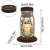 Wooden Exquisite Pattern Mosaic Rhinestone Drawing Candlestick Decor 5D DIY Diamond Painting Candlestick for Home Office