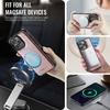 For iPhone 16 Pro Max Case AUTSPACE A12 Leather Back Cover with Magnetic Detachable Card Bag Kickstand