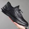 New Men's Shoes Fashion Business Leather Shoes Men's Breathable Lace-up Soft Leather Casual Shoes Formal Men's Shoes