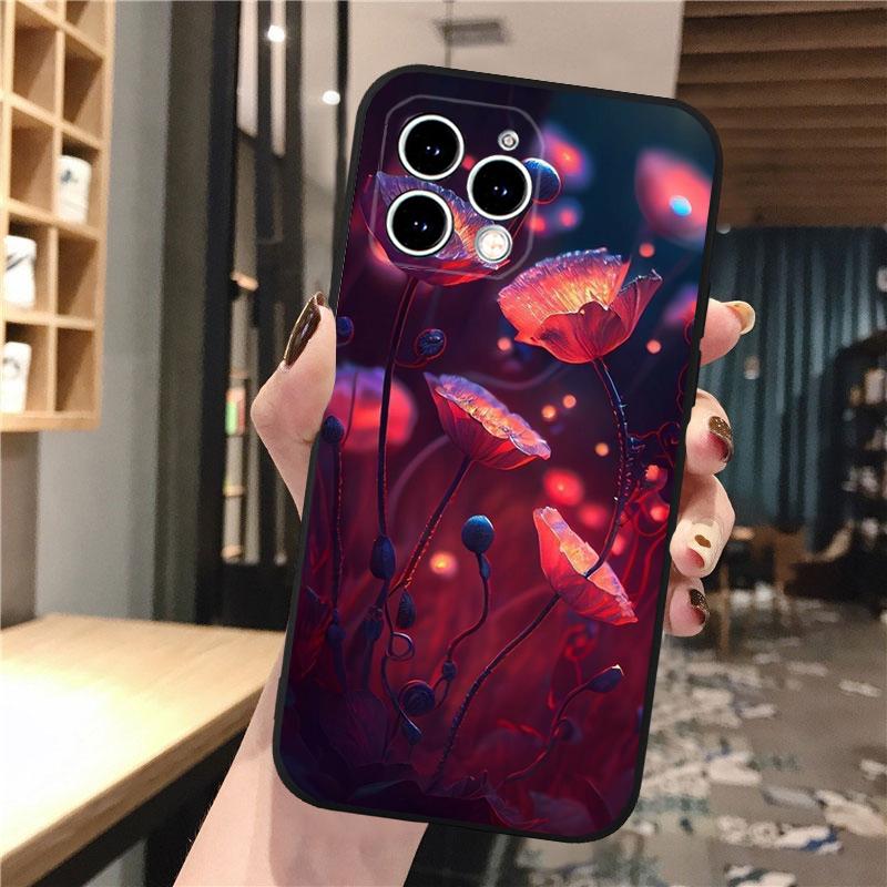 Чехол для телефона с цветочным принтом для iPhone Samsung Galaxy Redmi Xiaomi Oppo OnePlus Note SA 7 8 9 10 11 12 13 14 20 21 22 23 53 54 Pro Max Plus Ultra TPU Soft