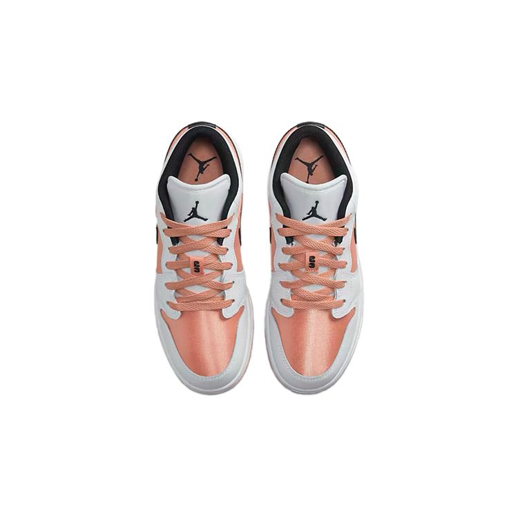 Air Jordan 1 Low GS Light Madder Root White Black Кожаные Кроссовки GS Ретро DM8960-801