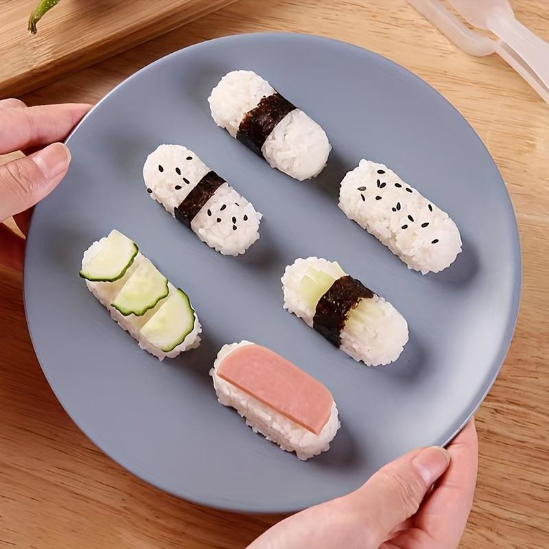Пластиковый набор форм для суши для приготовления рисовых шариков и нигири - инструменты японской кухни для тарелок для суши (4 шт.)