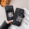 Для чехла для телефона IPhone16Promax для Apple 17 Мягкий 14 Бант 13 Драгоценные камни 8 Тонкие отверстия Ins Силикон