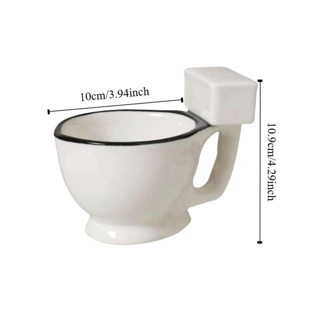 Novelty Ceramic Coffee Mug Minimalist Poop Cup Water Cup Toilet Water Mug  Gift Giving