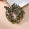 Baroque Vintage Butterfly Wreath Brooch Pins Coat Accessories Suit Corsage
