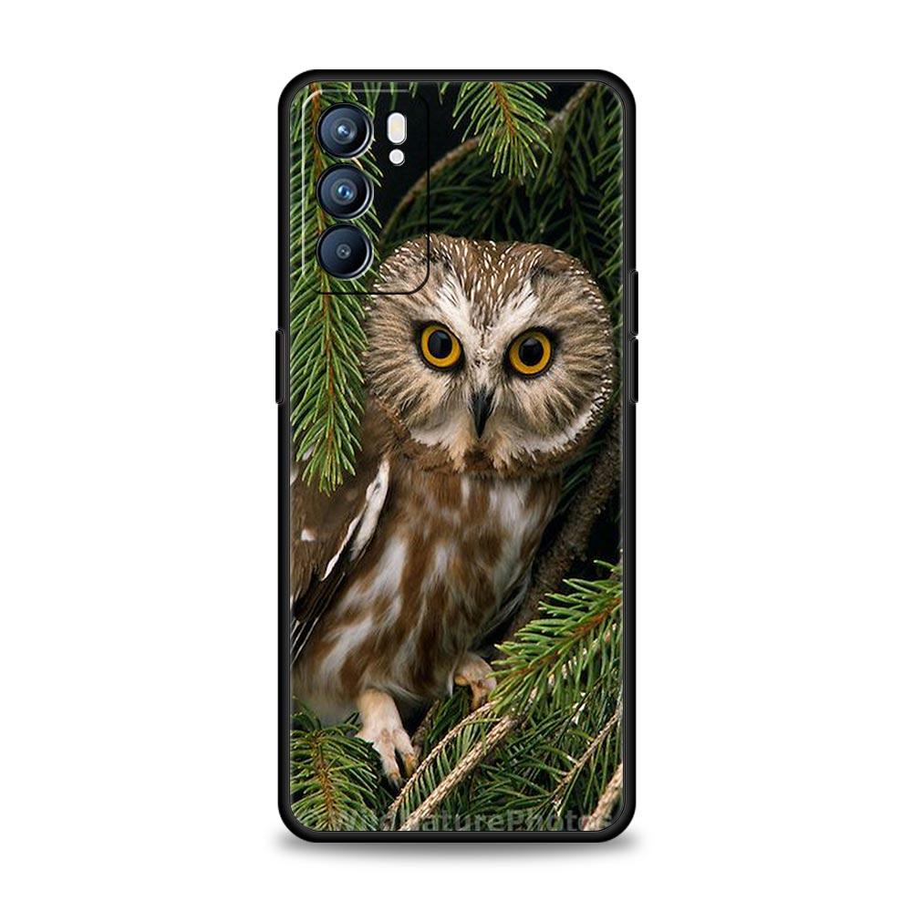 Подарки для девочек Милый чехол-сова для OPPO Find X5 A54 A53 A52 A9 2020 A16 A15 A95 A76 A74 A12 Reno7 SE Reno6 Pro Plus 5G