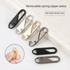 Tool-Free Removable Zipper Pull for Luggage, Bags, Jackets, Clothing, and Shoes with Metal Pull Tab