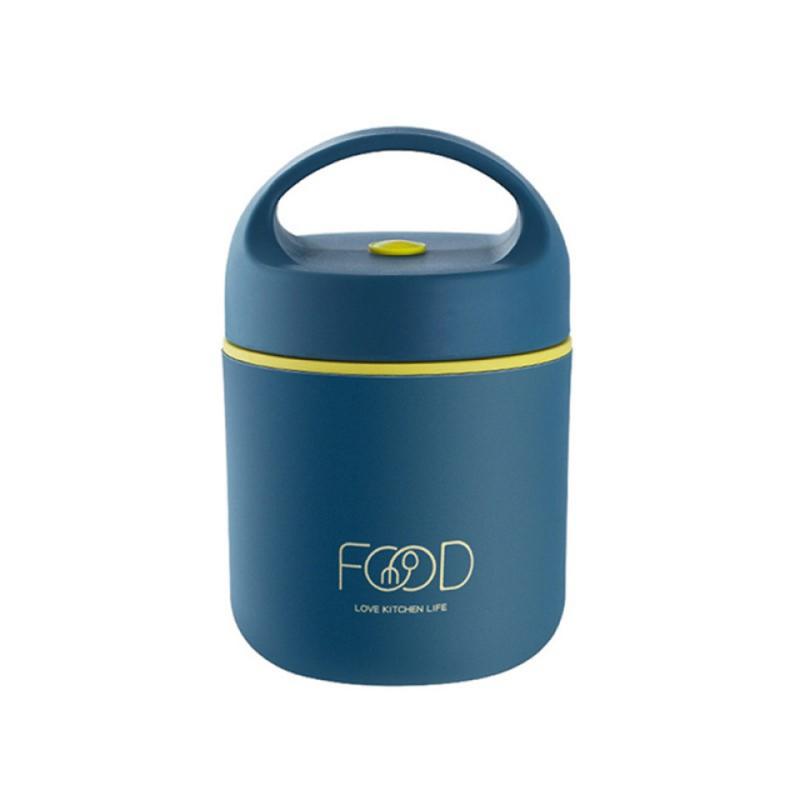 510ml Stainless Steel Lunch Box with Spoon Thermal Food Container Vaccum Cup Insulate Bento Box Thermos Soup Cup For Kids School