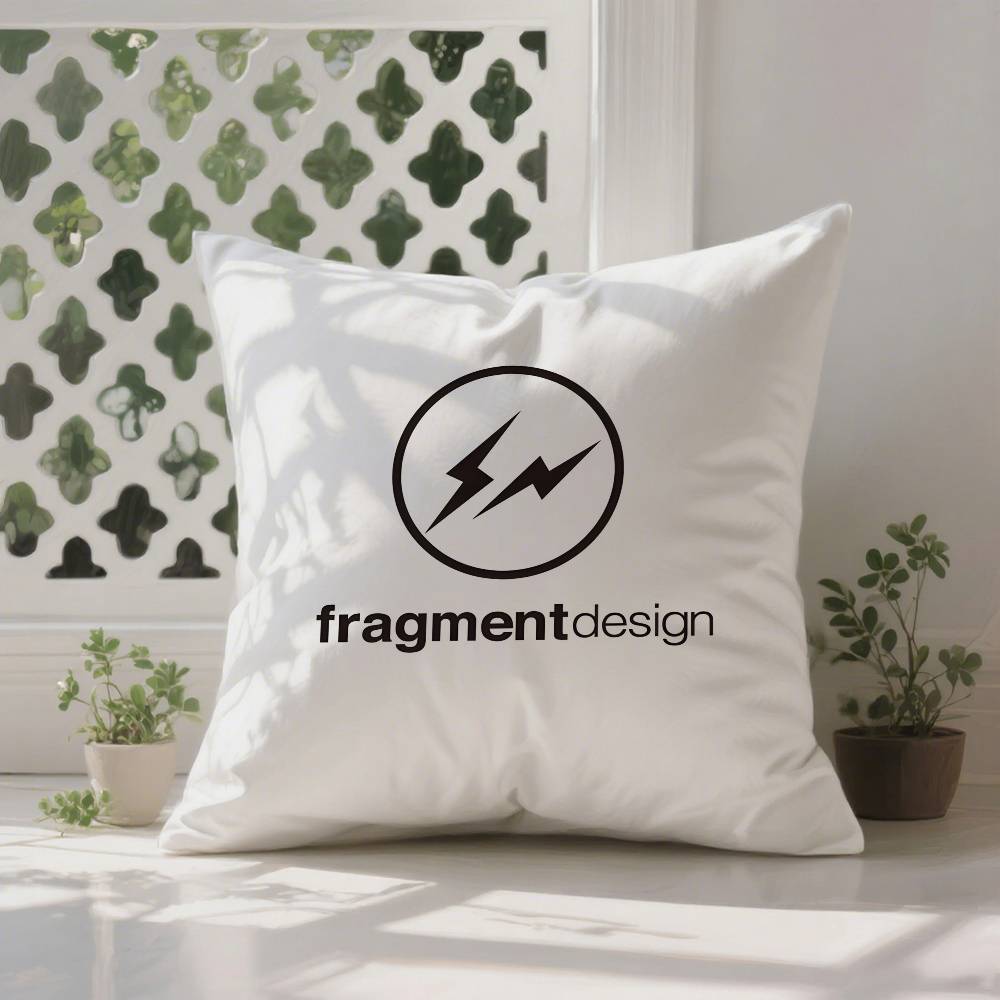Lightning FFragment DDesign Pillow Case Antidustmite Pillowcase Invisible Zipper Silky Short Plush Sofa Cushion Cover
