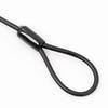 CAPTAIN STAG Bicycle Lock Wire Extension Wire Double Loop Wire Key Sold Separately Wire Only Diameter 4mm Length 2.5m Black Y-4429
