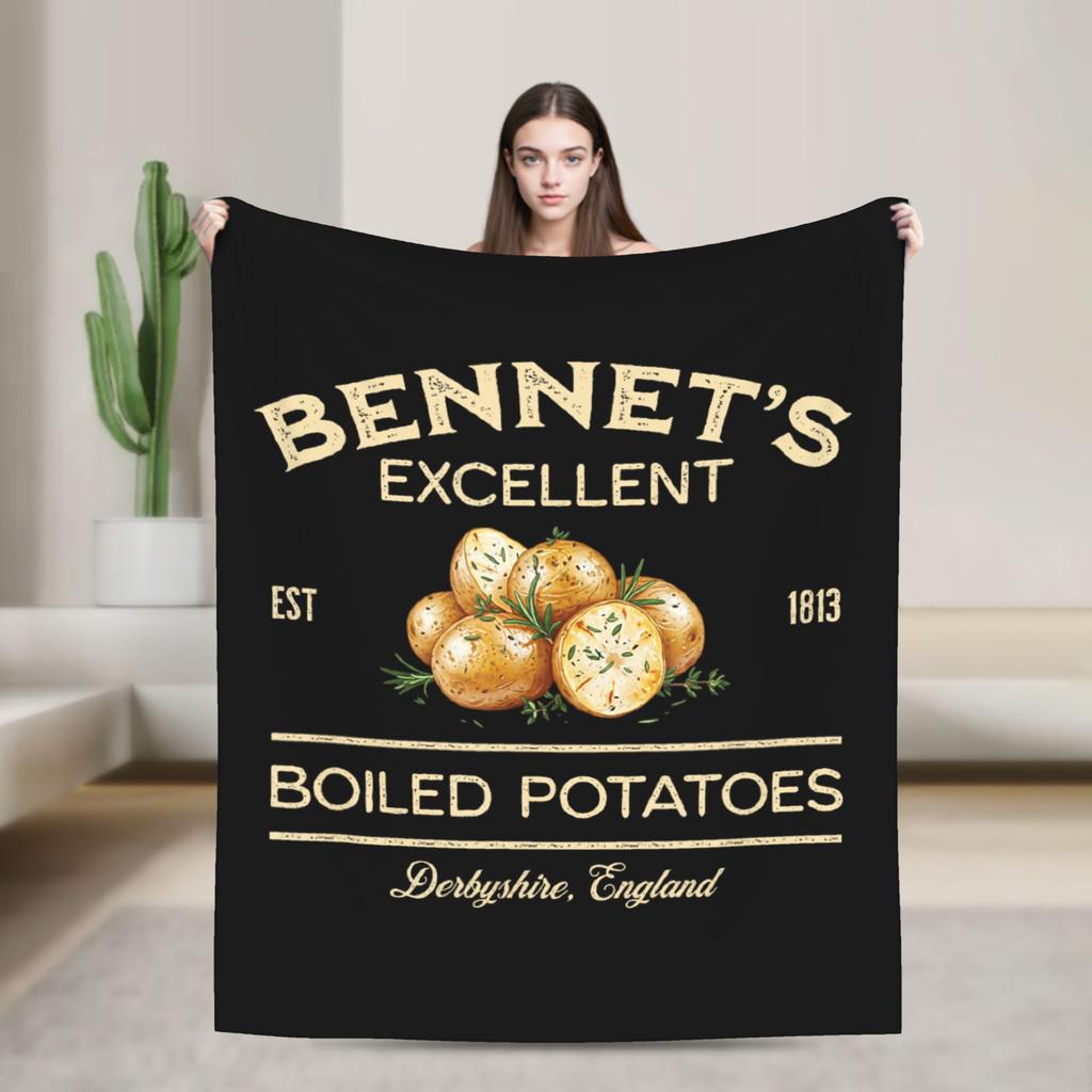 Jane Austen Pride and Prejudice Flannel Blanket Obstinate Headstrong Girls Vintage Throw Blankets for Home 200x150cm Lightweight