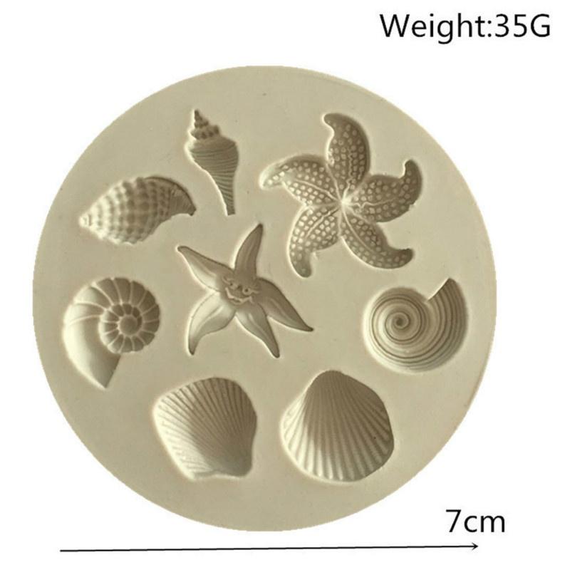 DIY Marine Themed Silicone Mould Baking Molds Tools Fondant Cake Moulds for Cake Cupcake Decorations Candy Chocolate Baking Molds AVE