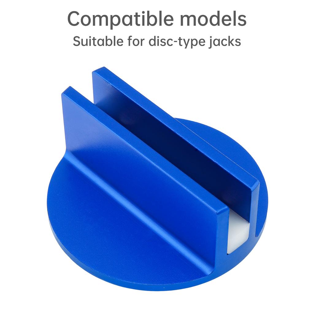 2pcs Universal Aluminum Groove Magnetic Jack Adapter Large Groove Blue Pinch Weld Frame Track Pads