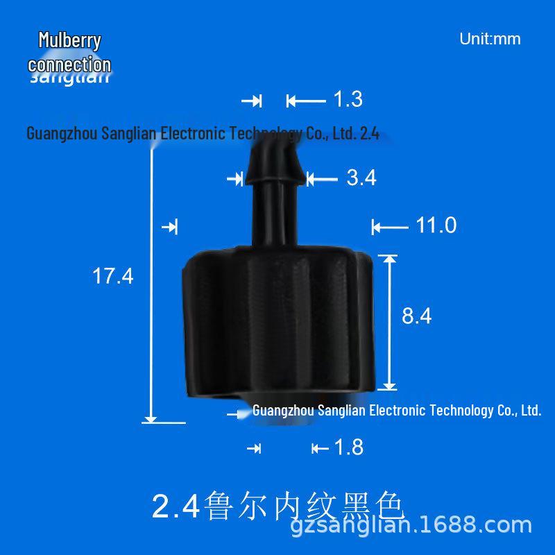 Translucent Pure PP Luer Swivel Connector for Equipment Use
