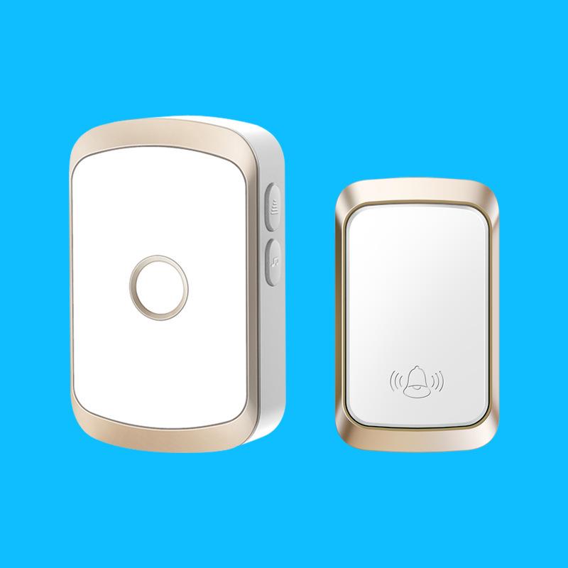Self-Powered Waterproof Wireless Doorbell with Long-Range Remote and Elderly Call Button