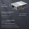 netLINK HTB-6000-10S-5FT 5-Port 100M Industrial DIN-Rail Switch